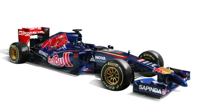 Illustration for article titled Scuderia Toro Rosso's New F1 Car Is Hung Like A Horse